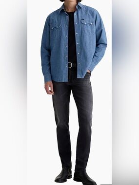 AG Mens Tellis Modern Slim EUC 32 x 32 Stretch Regular Black Ag-Ed Denim